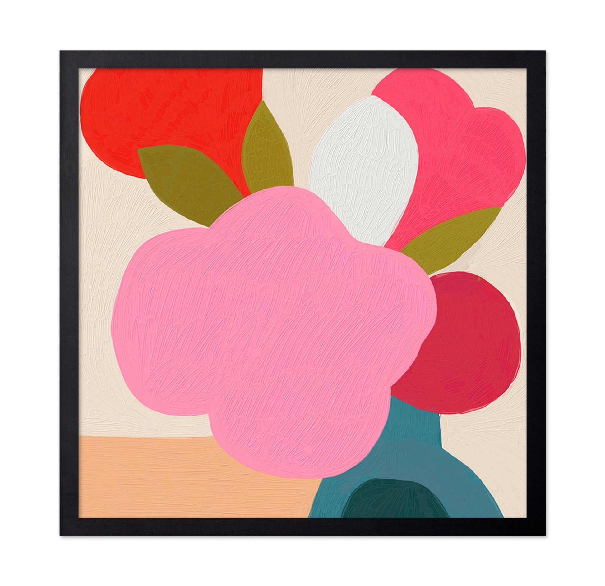 Bold Pink Floral Vase