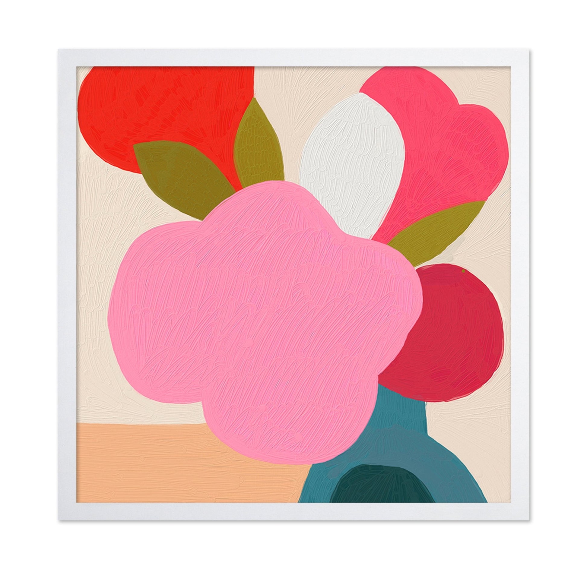 Bold Pink Floral Vase