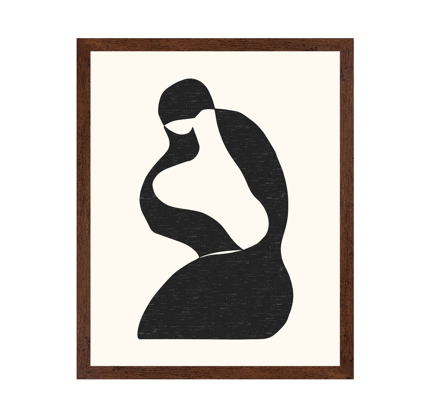 Abstract Seated Silhouette