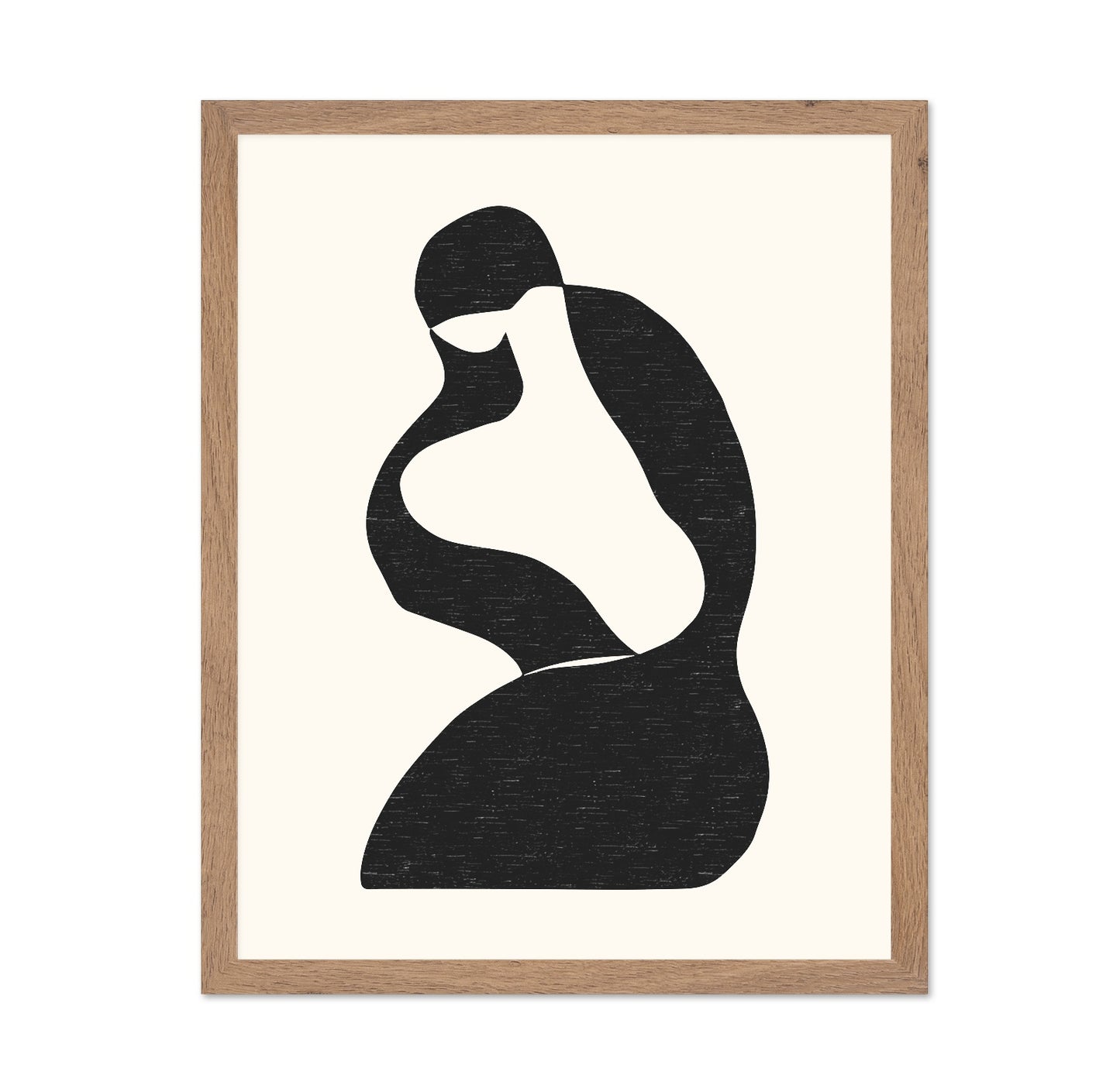 Abstract Seated Silhouette