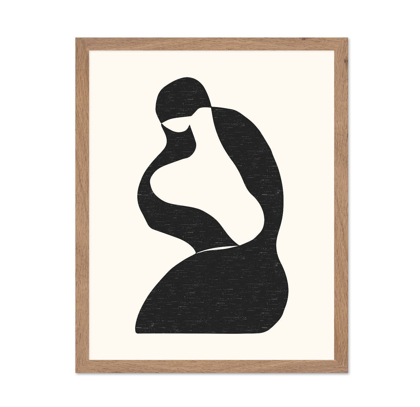 Abstract Seated Silhouette