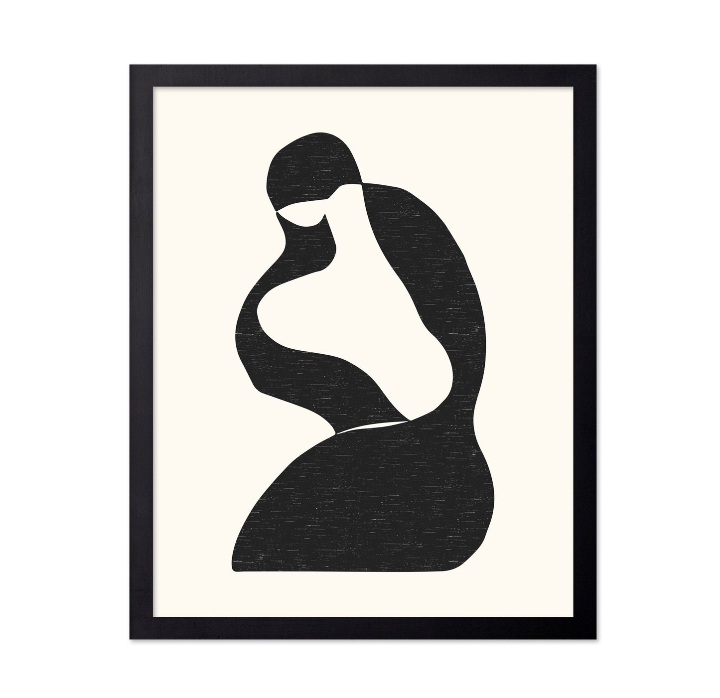 Abstract Seated Silhouette