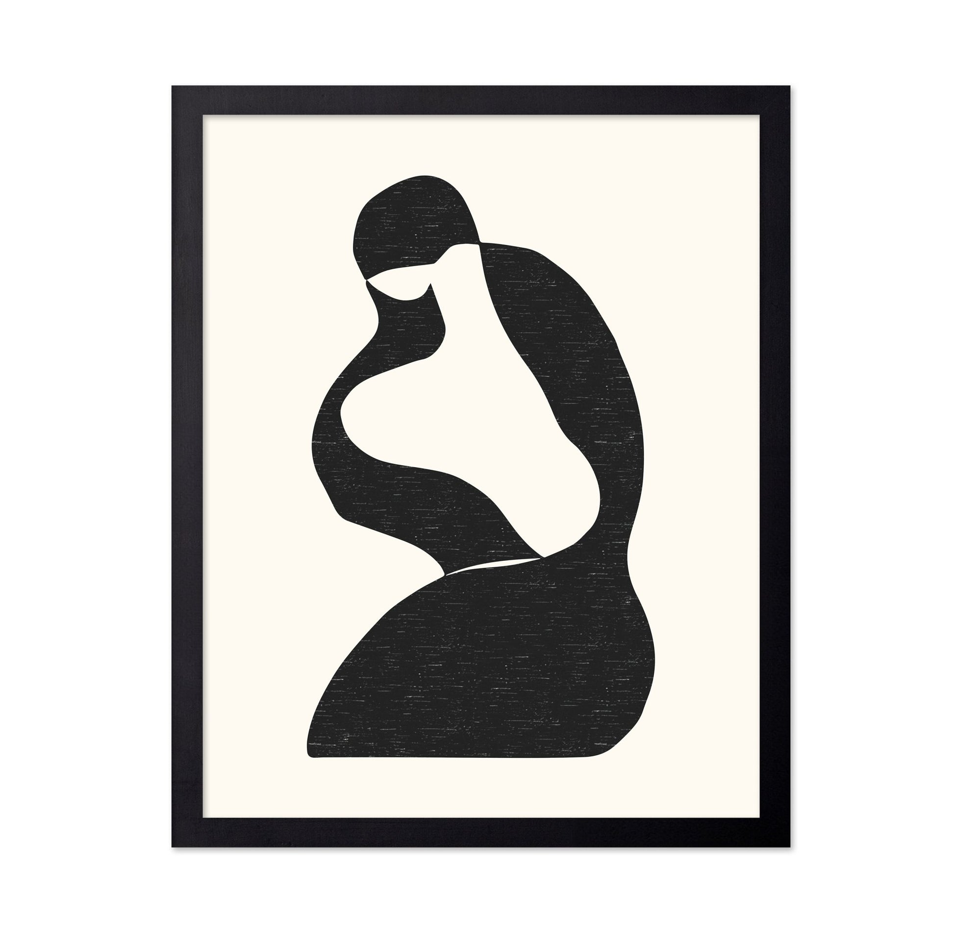 Abstract Seated Silhouette