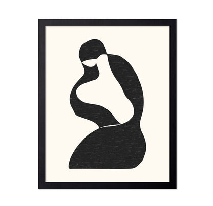 Abstract Seated Silhouette