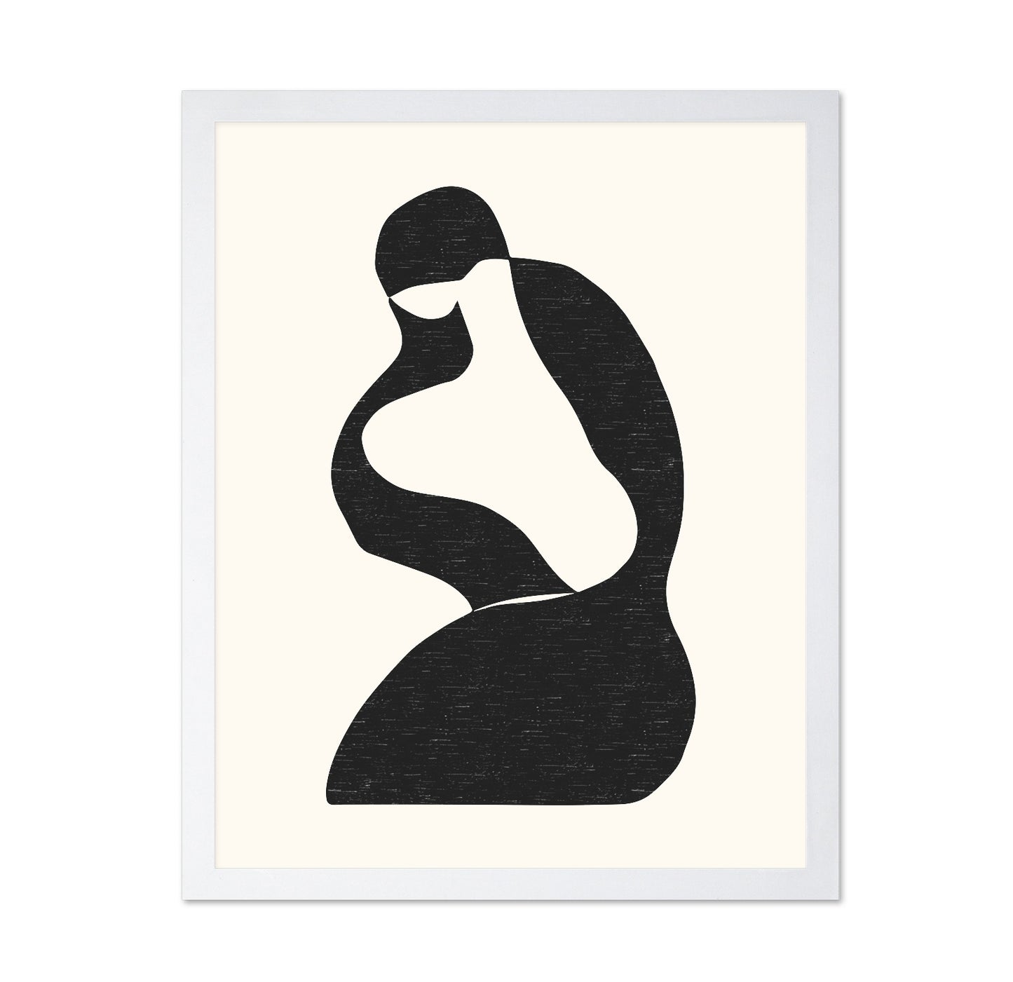 Abstract Seated Silhouette