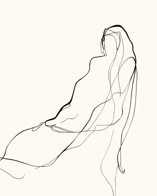 Reclining Line Figure