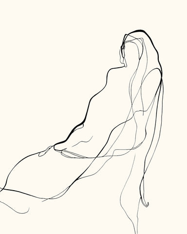 Reclining Line Figure