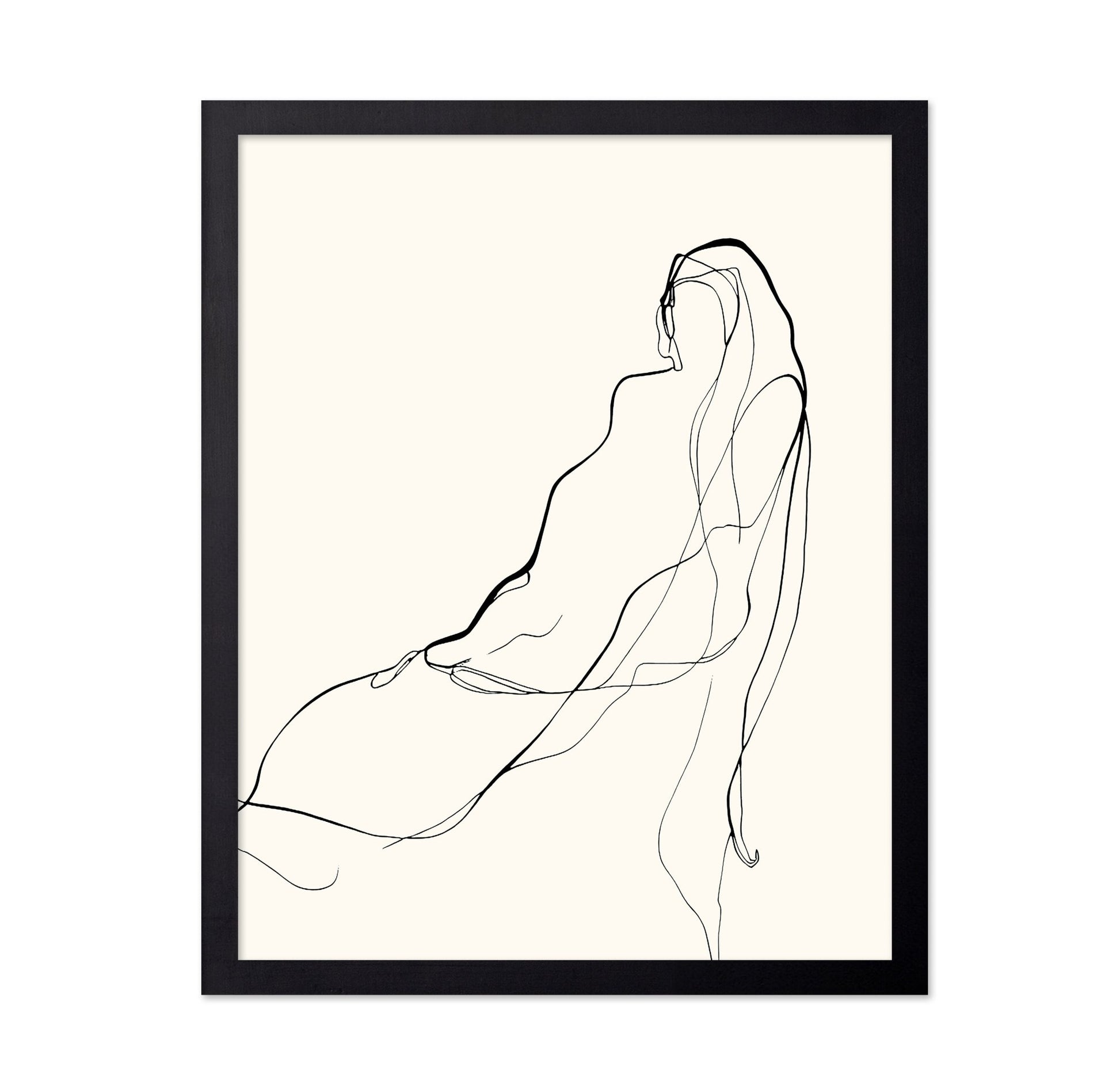 Reclining Line Figure