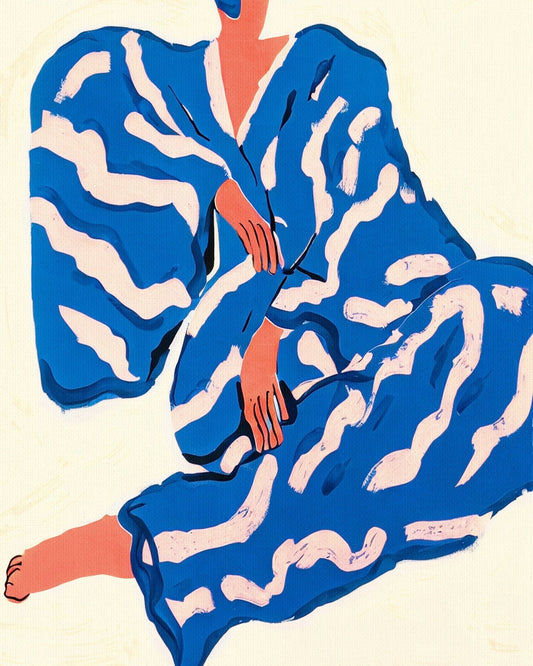 Blue Pattern Fashion