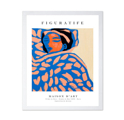 Blue Figurative Portrait