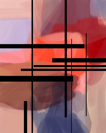 Geometric Color Blocks No6