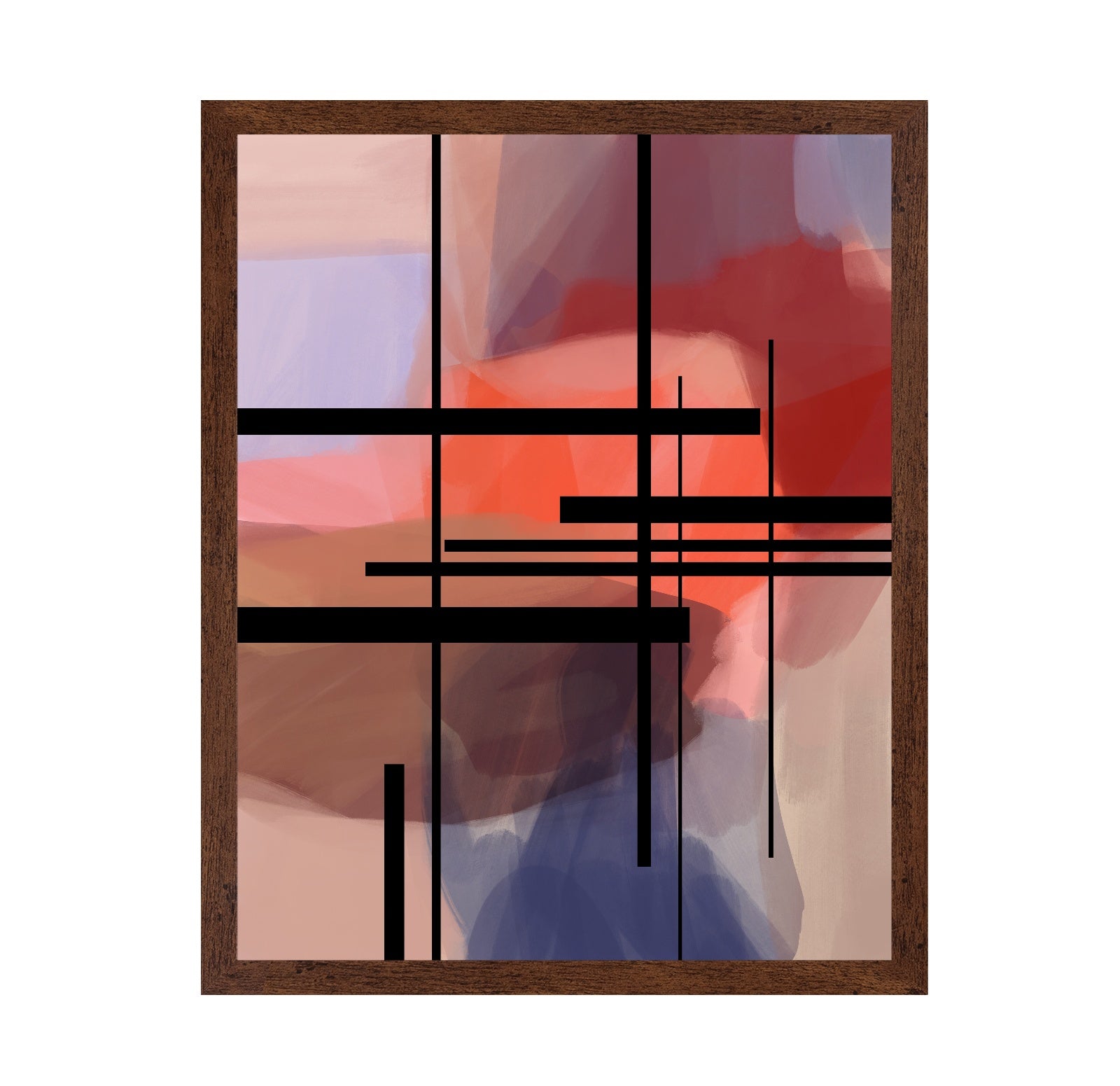 Geometric Color Blocks No6