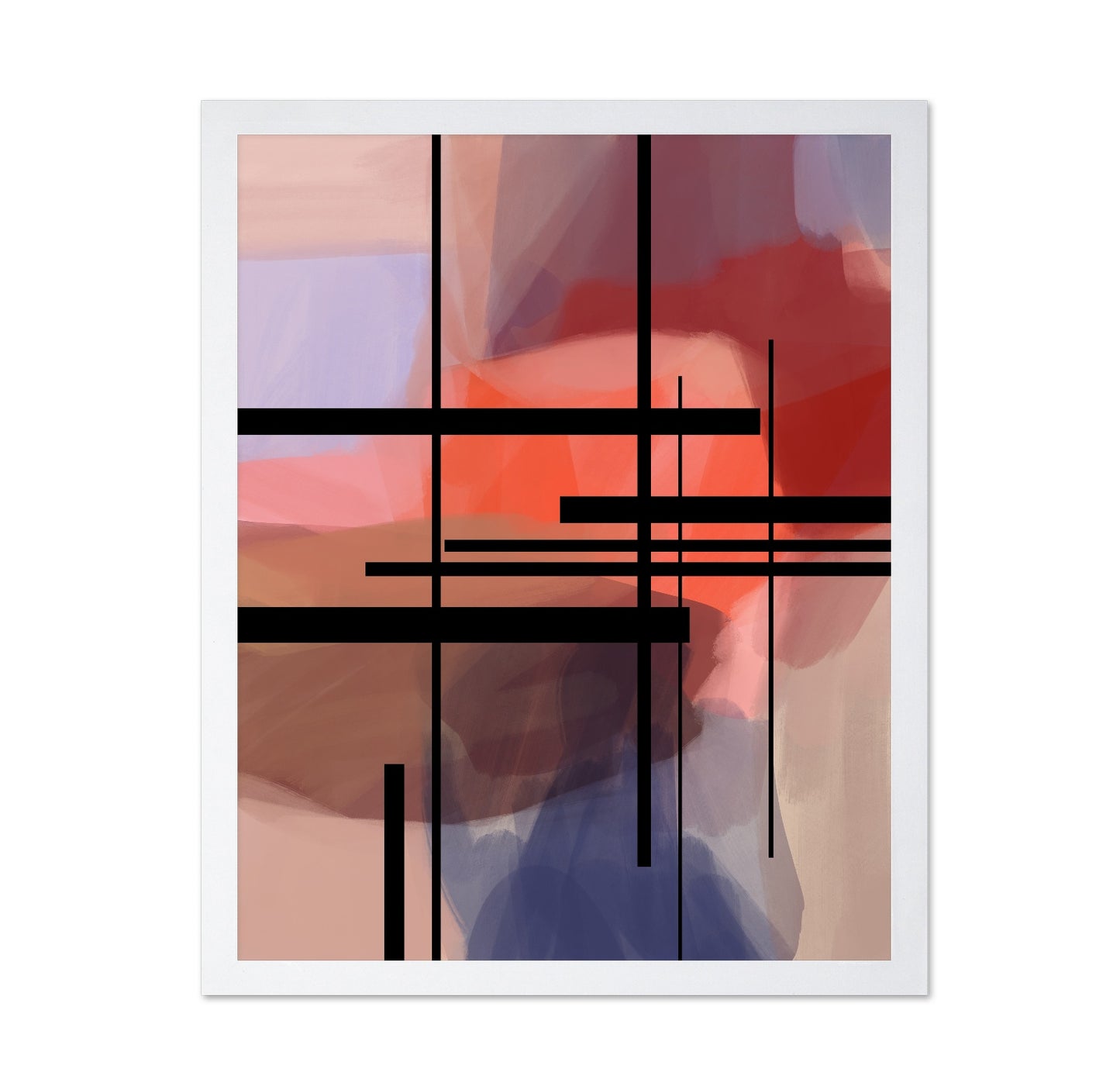 Geometric Color Blocks No6