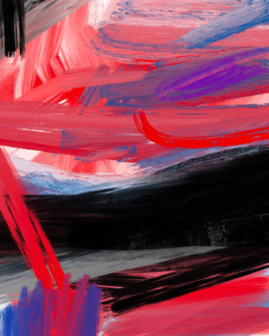Crimson Motion Abstract No2