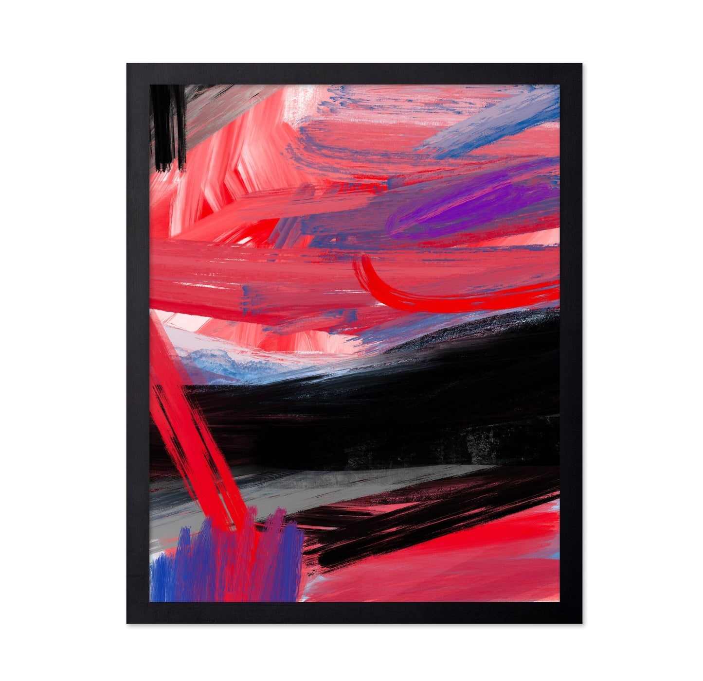 Crimson Motion Abstract No2
