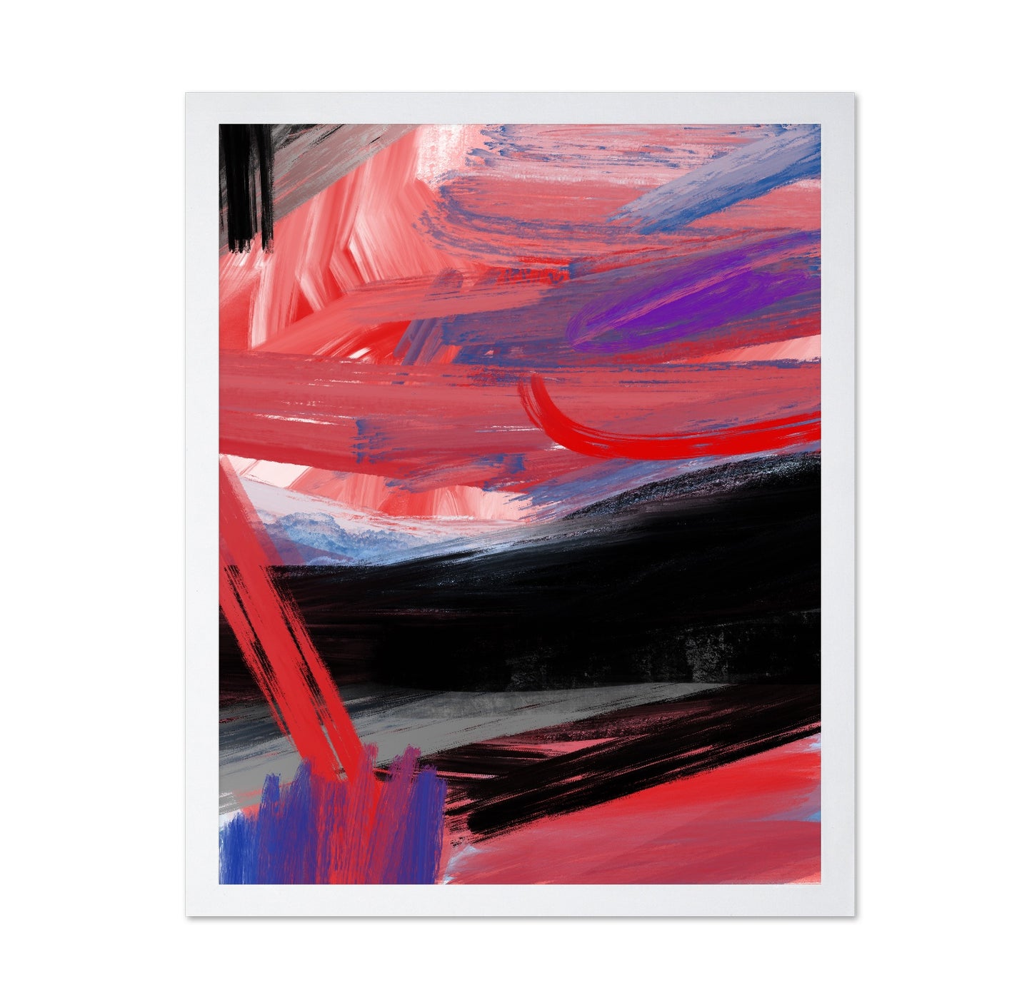 Crimson Motion Abstract No2