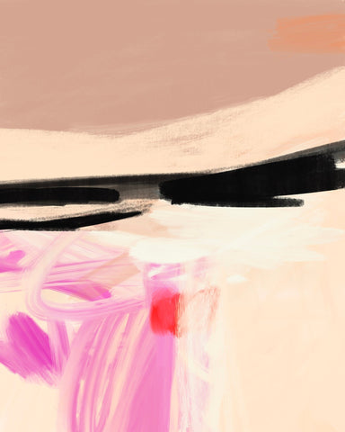 Blush Horizon Abstract No2