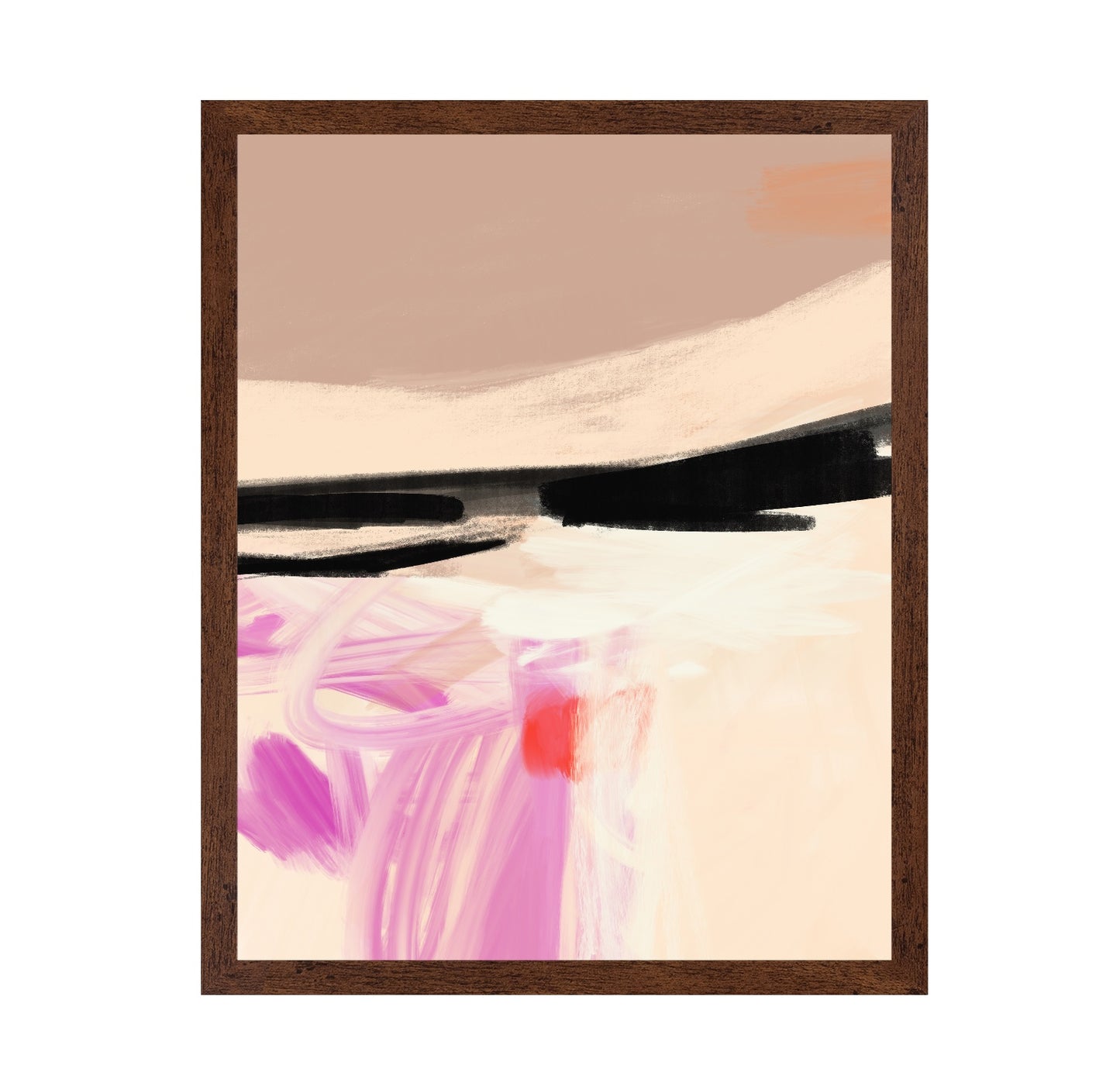 Blush Horizon Abstract No2