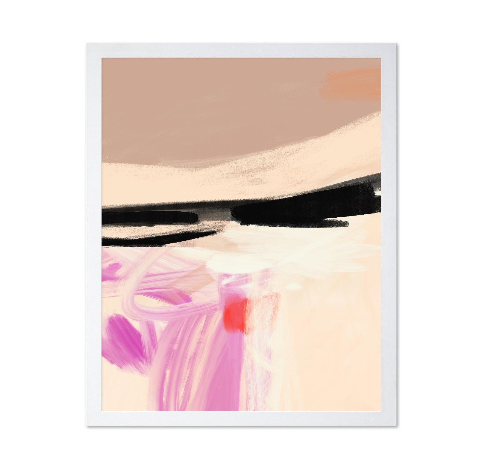 Blush Horizon Abstract No2