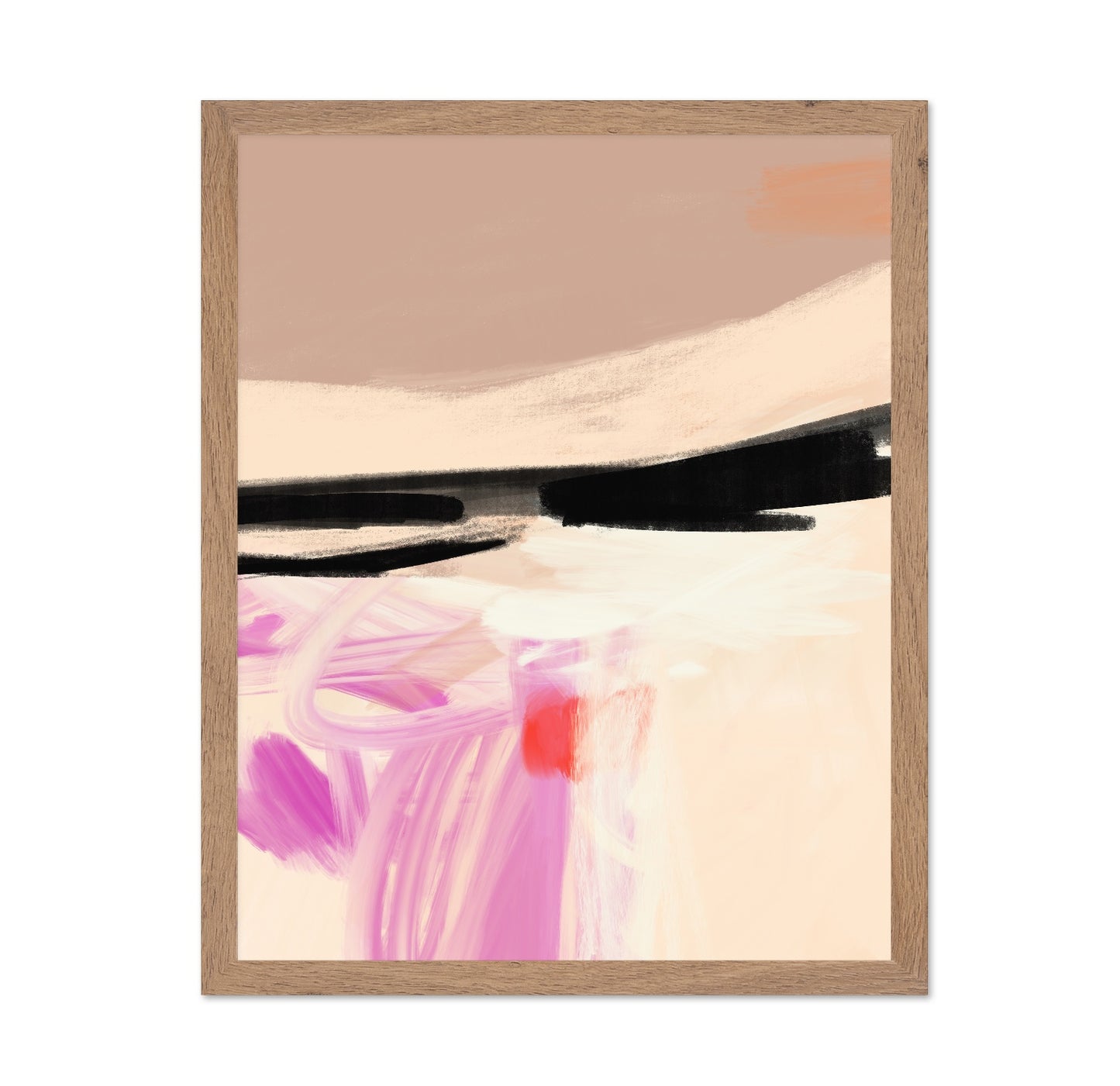 Blush Horizon Abstract No2