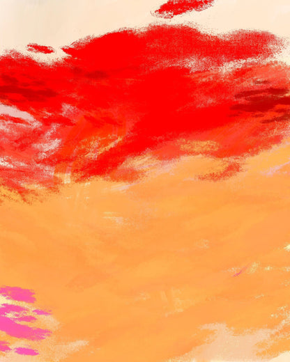 Crimson Sunset Sky