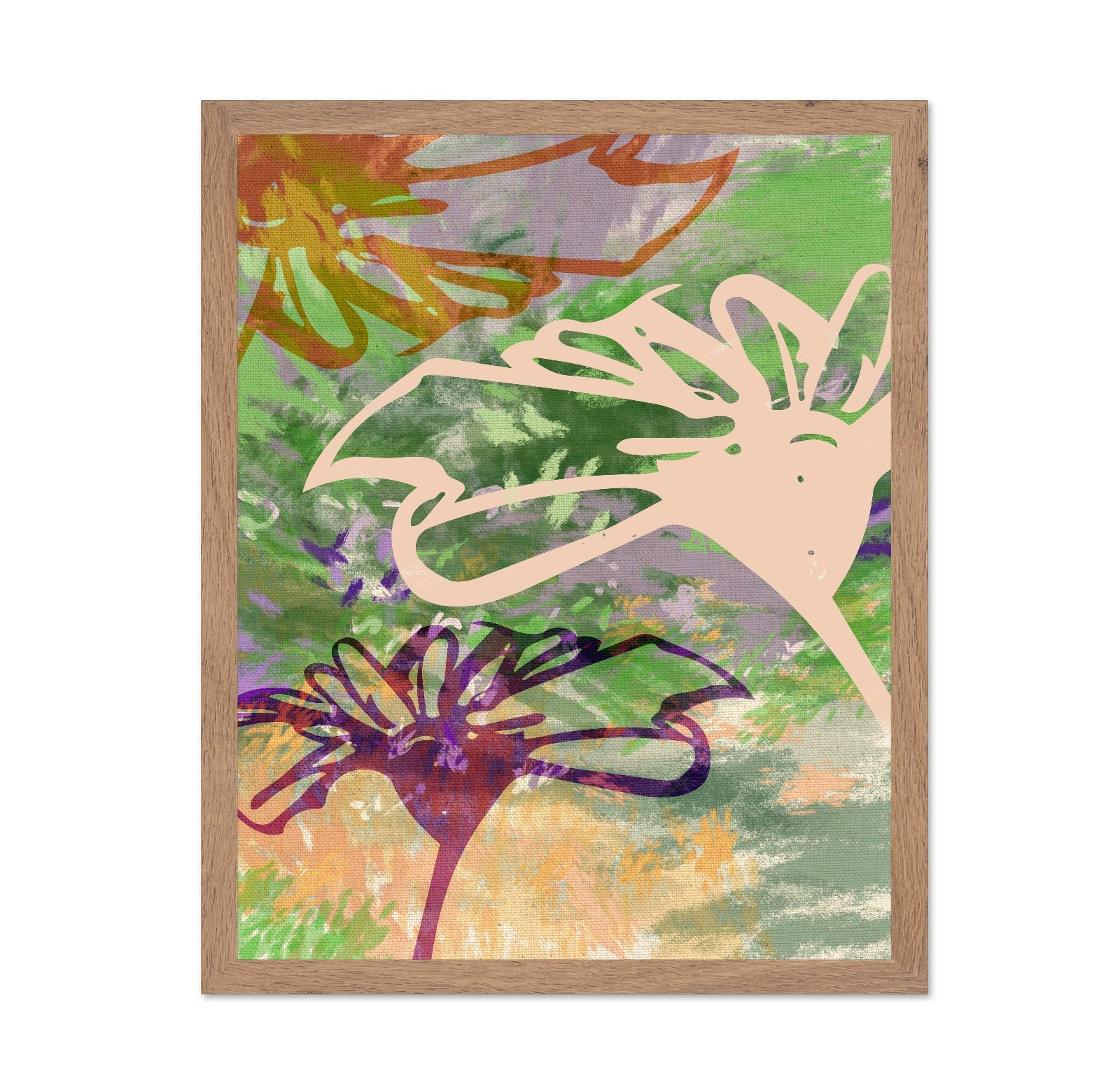 Abstract Floral Layers