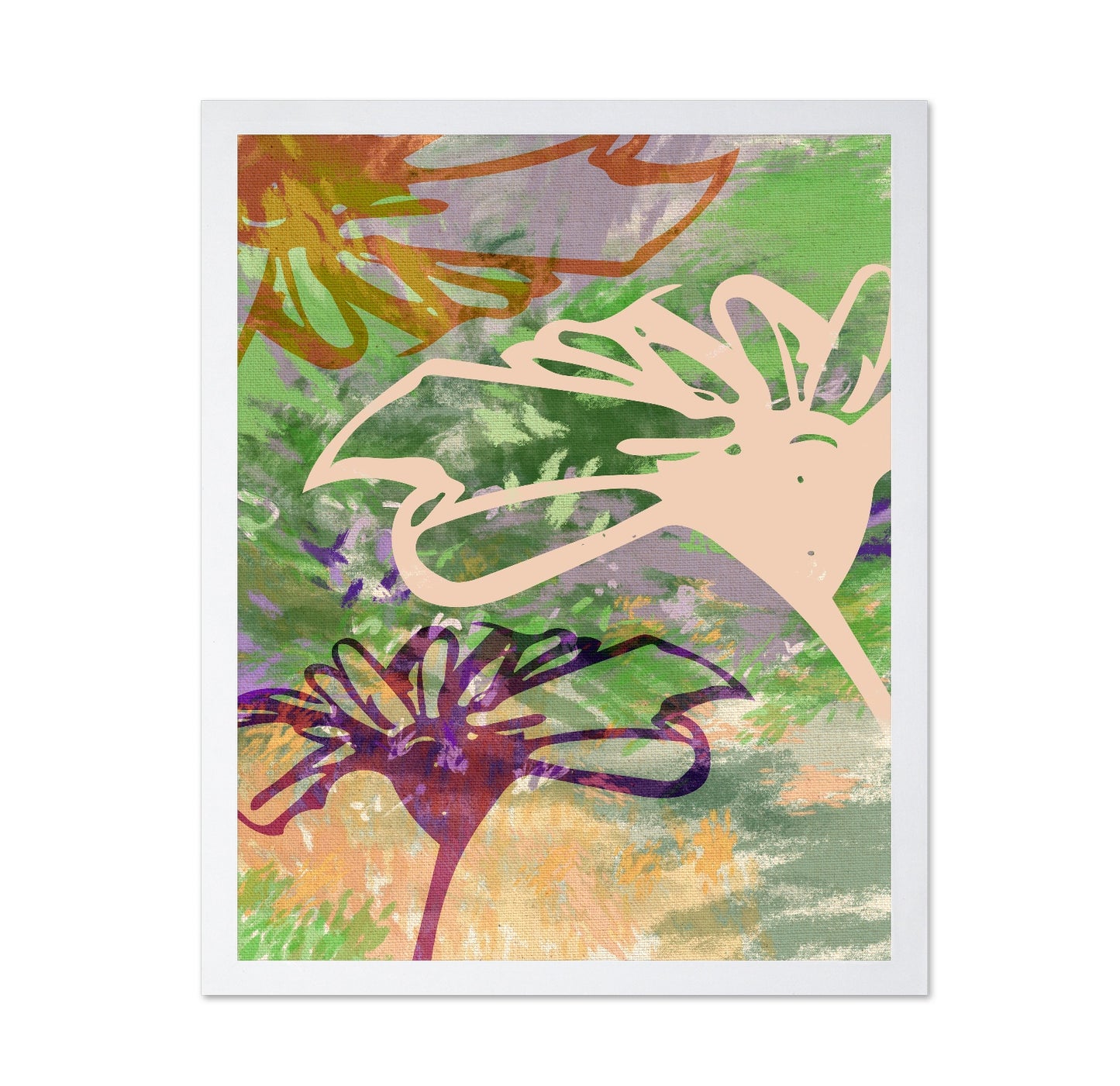 Abstract Floral Layers