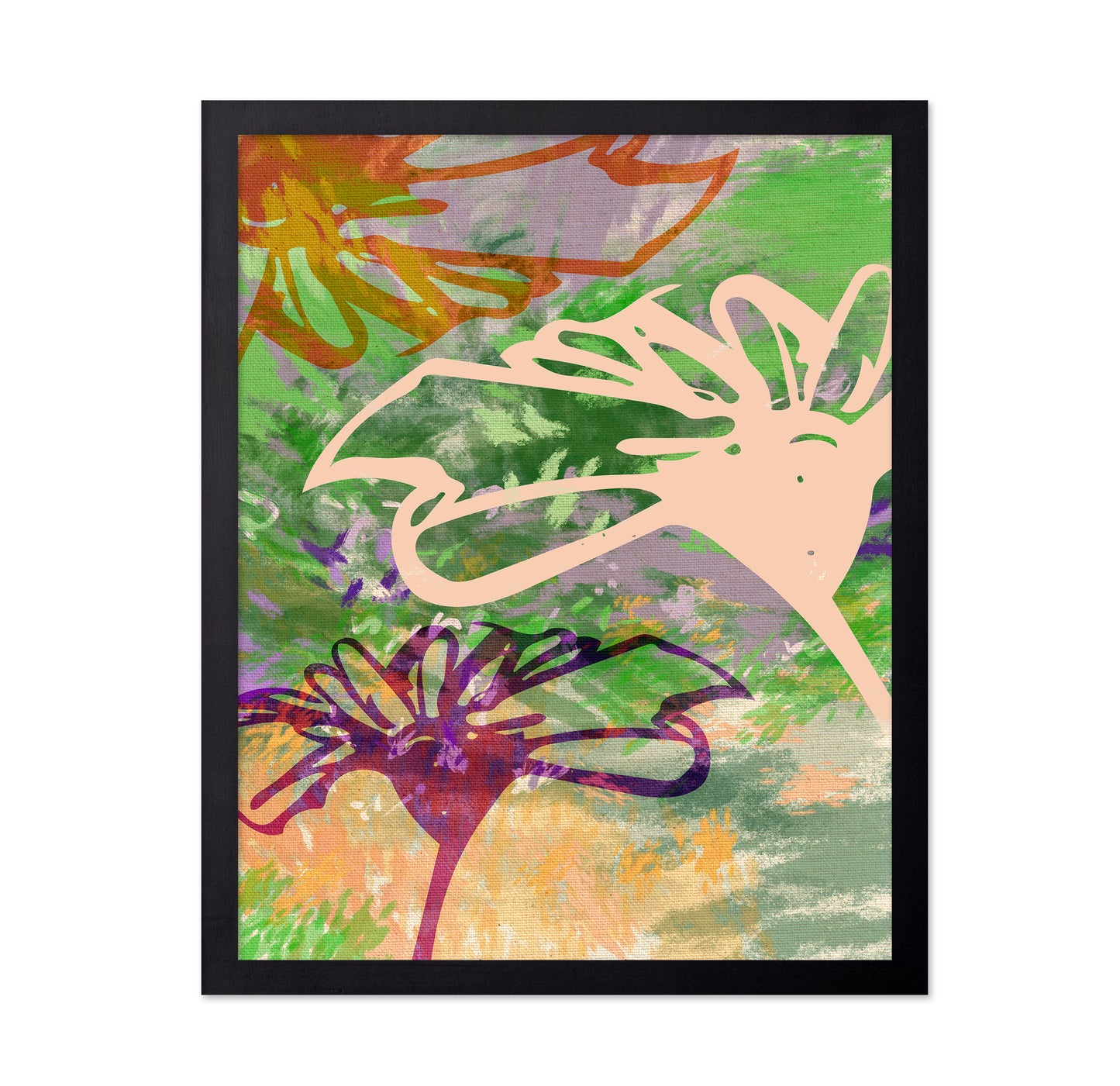 Abstract Floral Layers