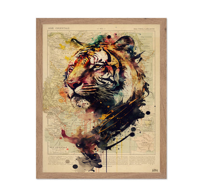 Abstract Tiger Map