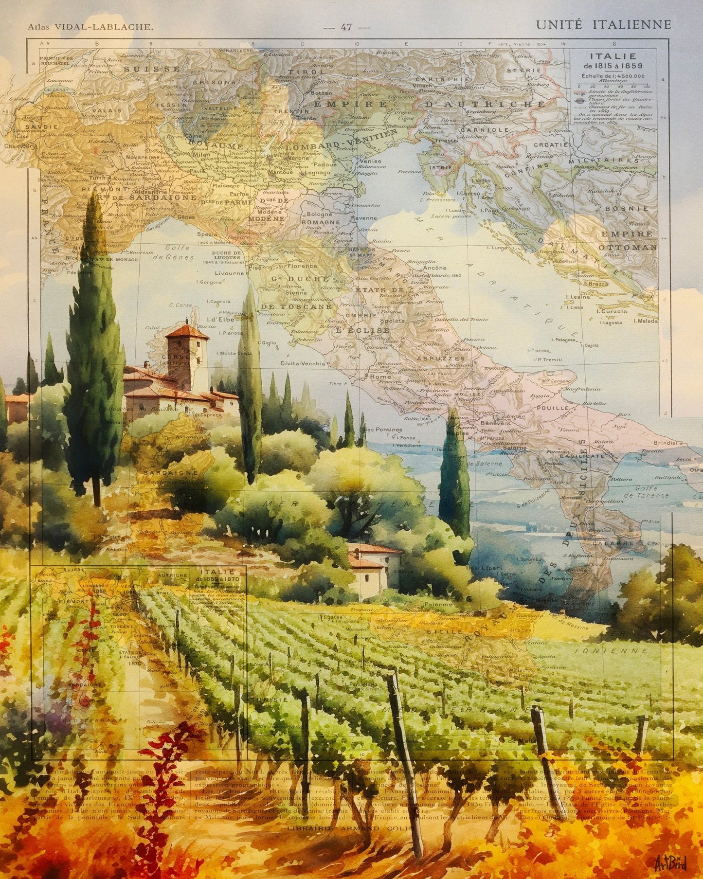 Tuscan Vineyard Map
