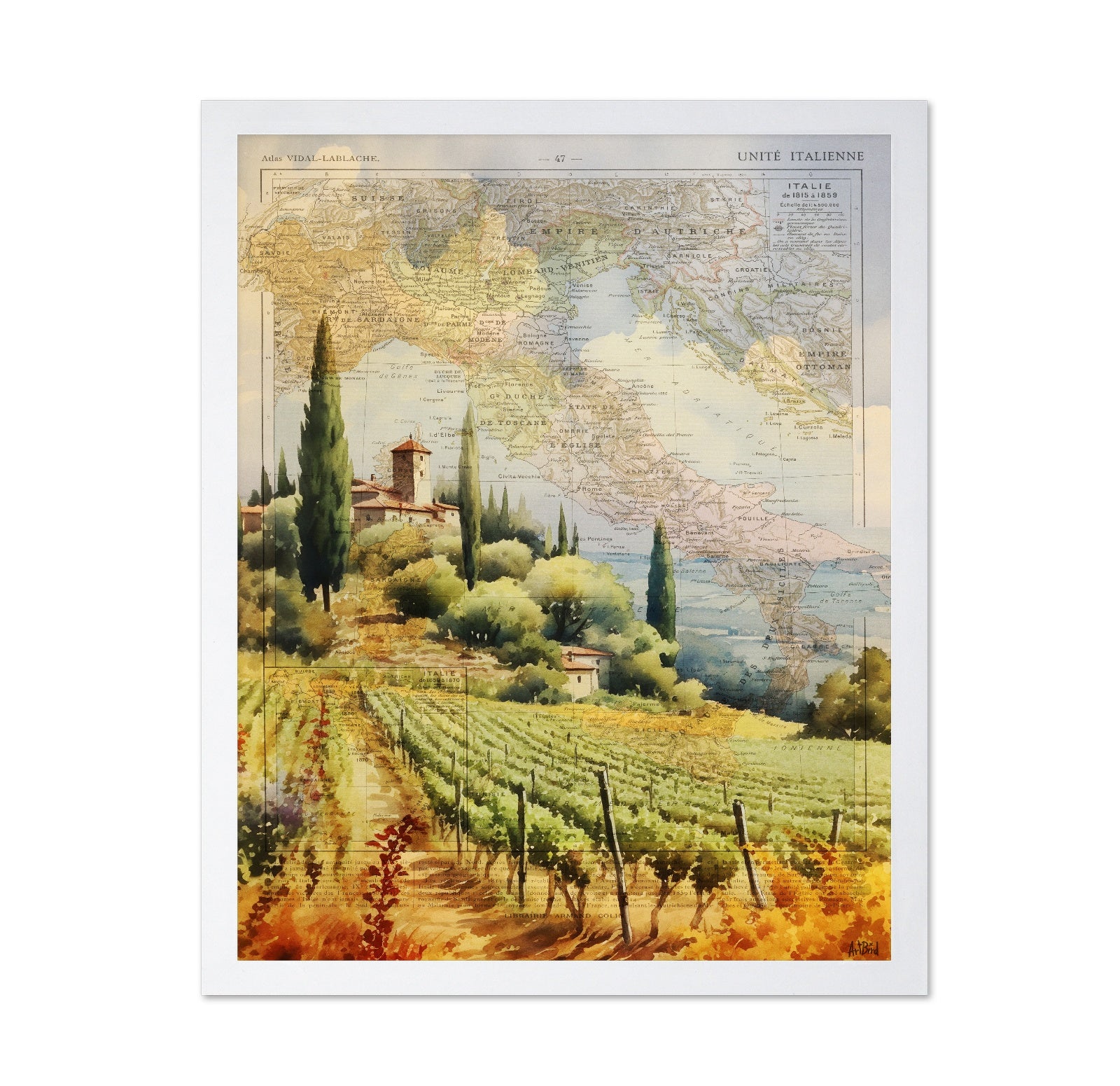 Tuscan Vineyard Map
