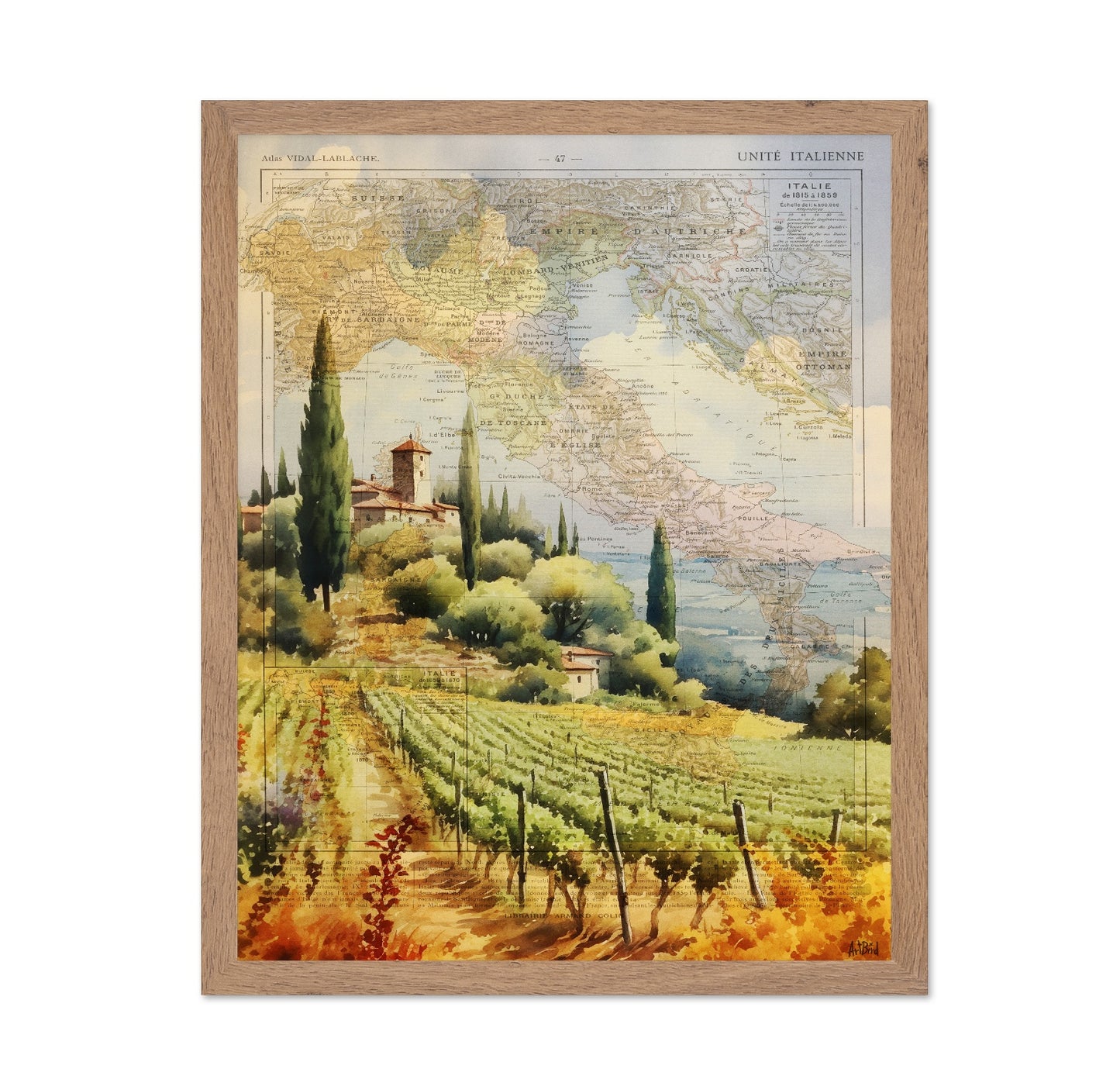 Tuscan Vineyard Map