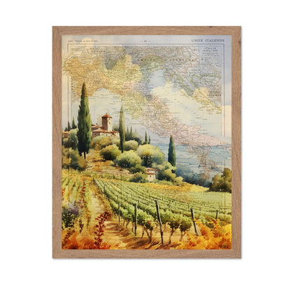Tuscan Vineyard Map
