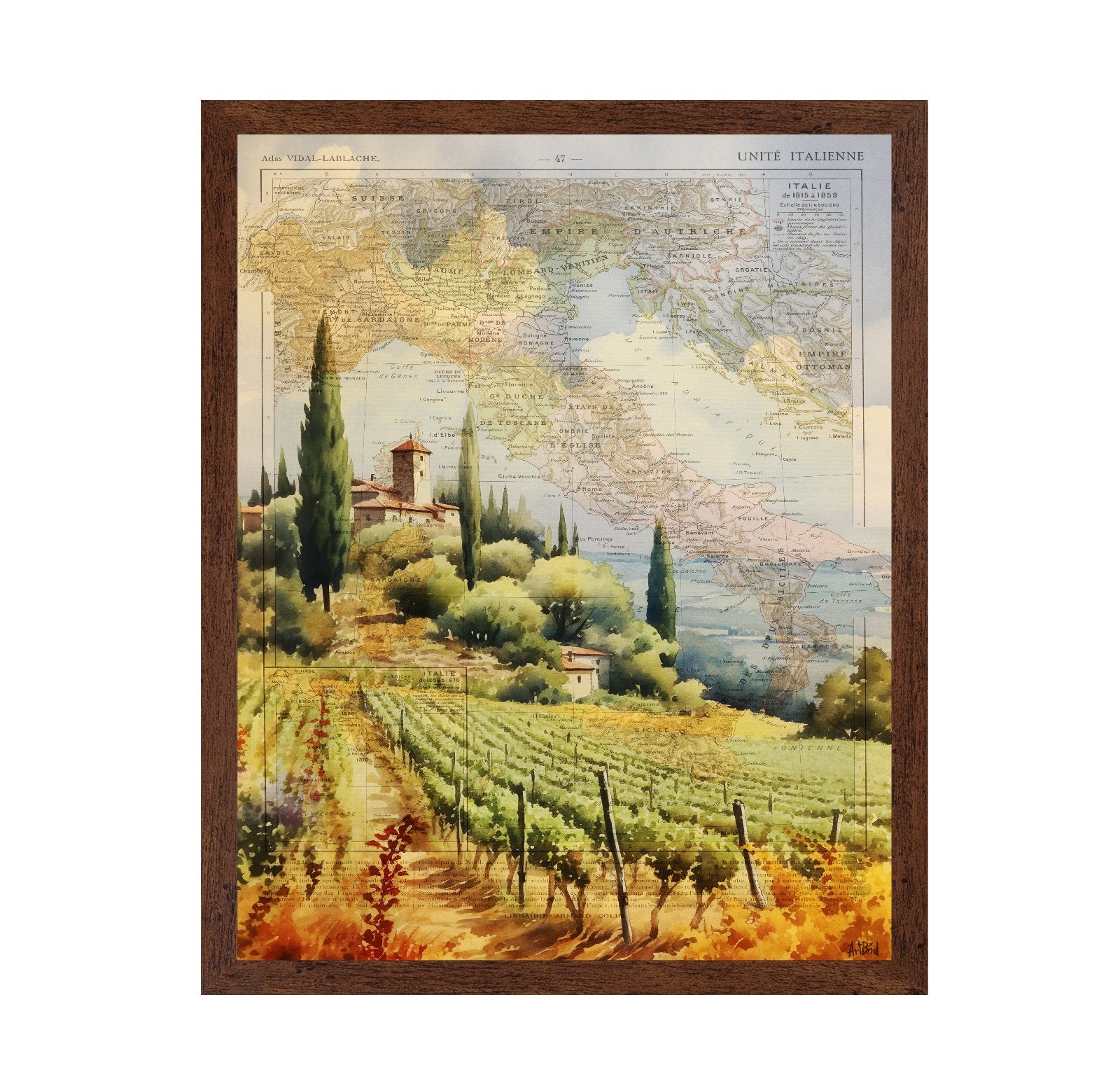 Tuscan Vineyard Map
