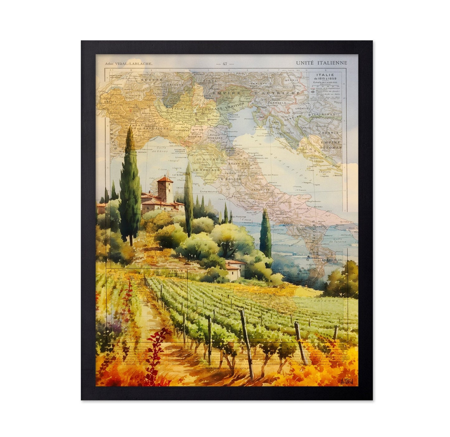Tuscan Vineyard Map