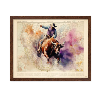 Rodeo Cowboy Map