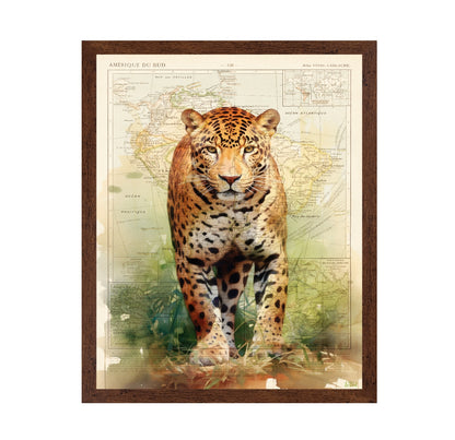 Jaguar Map Portrait