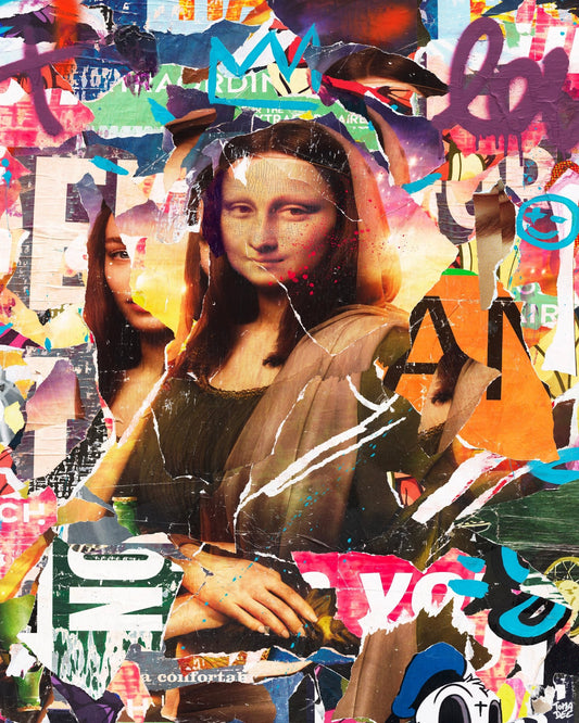 Mona Lisa Street Collage