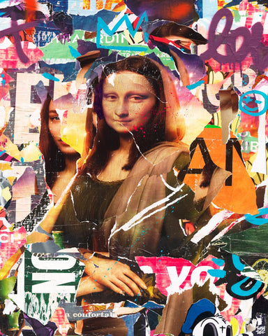 Mona Lisa Street Collage