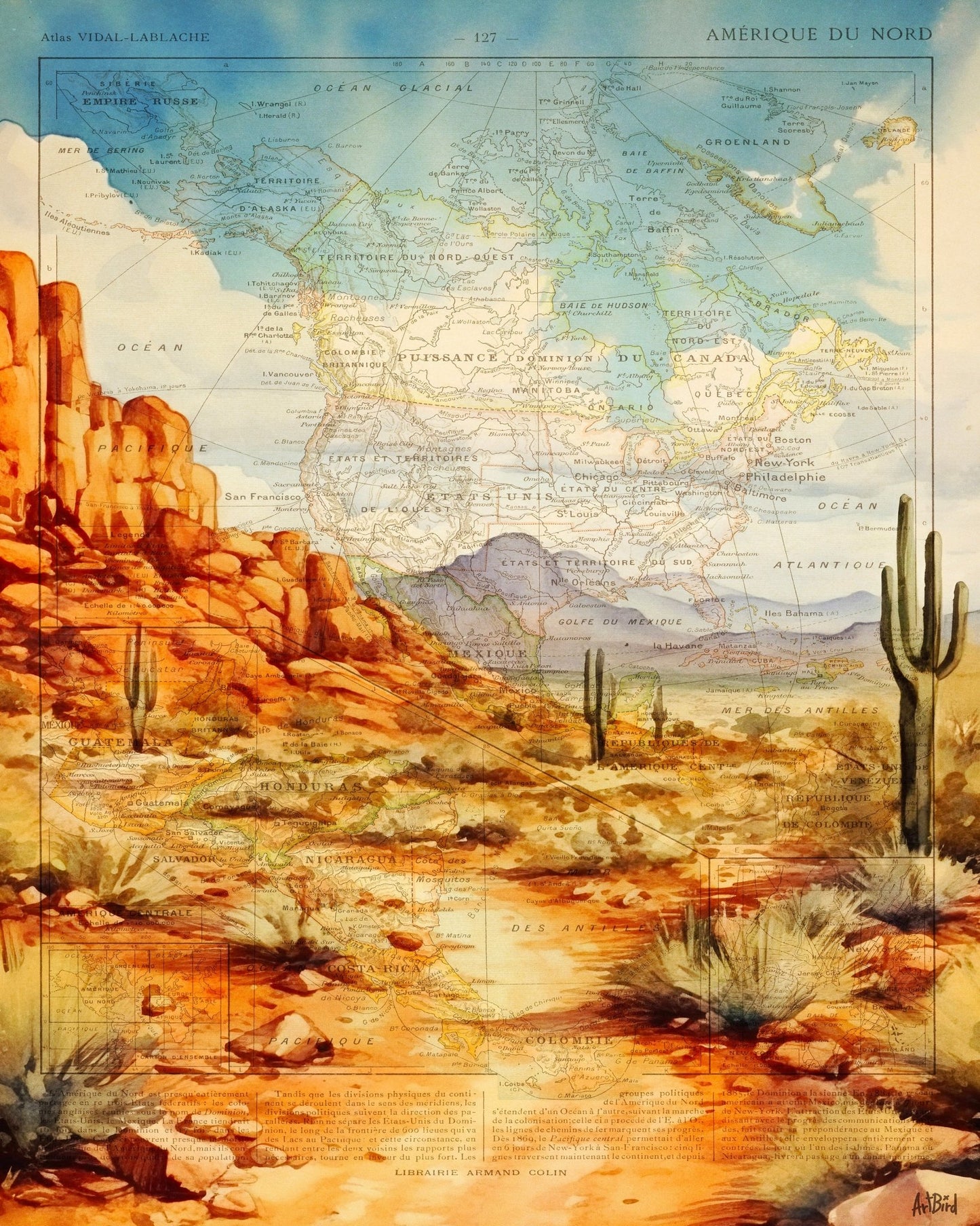 North America Desert Map