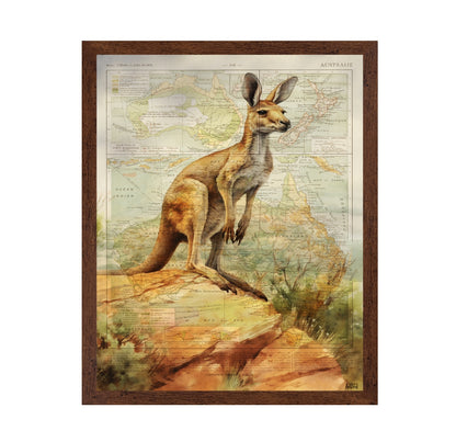 Australia Kangaroo Map