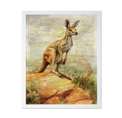 Australia Kangaroo Map