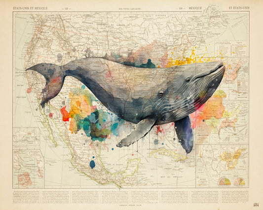 North America Whale Map