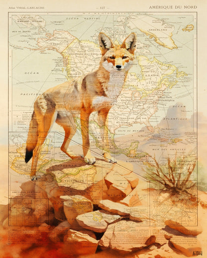 North America Fox Map