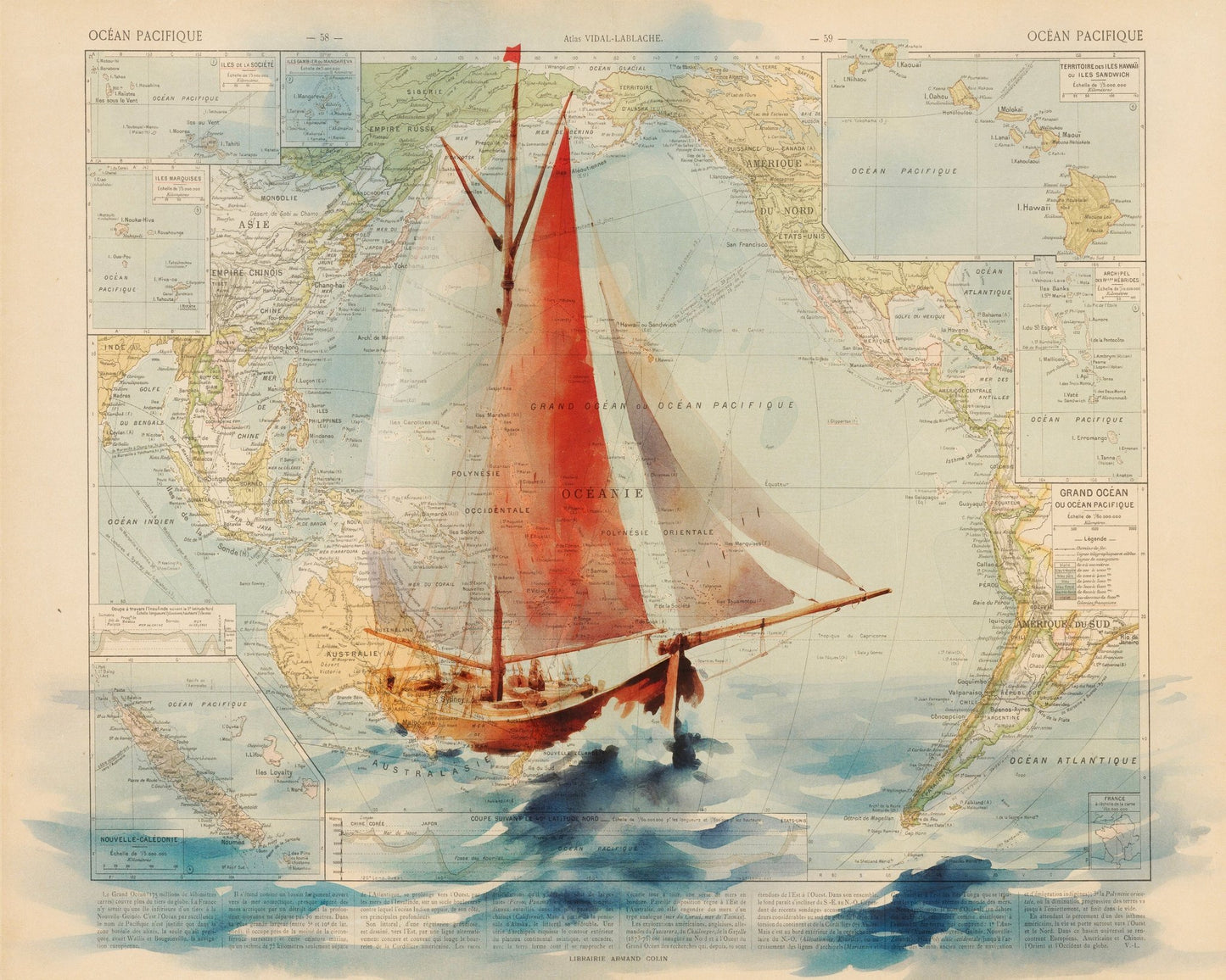 Pacific Sailboat Map