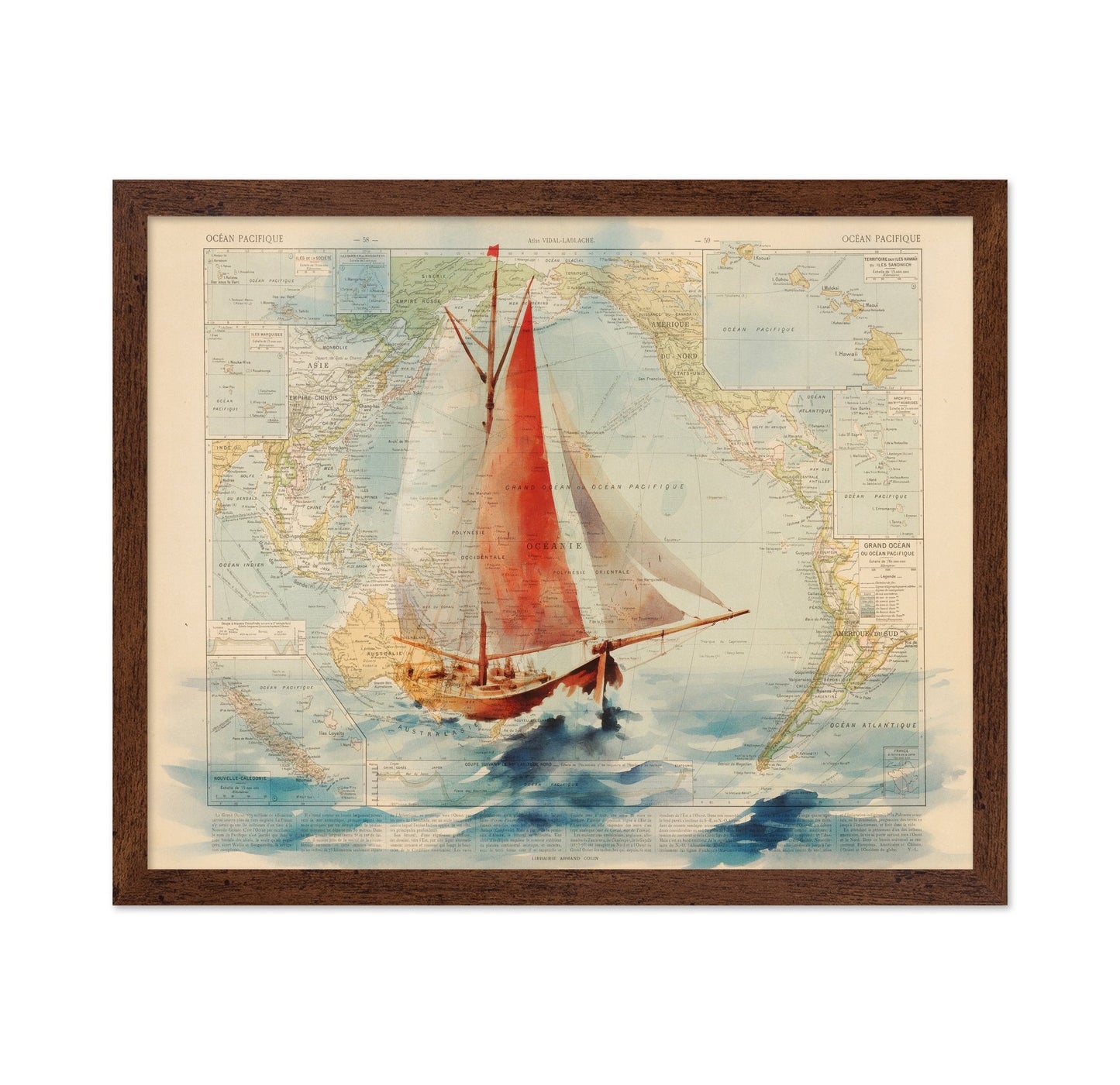 Pacific Sailboat Map