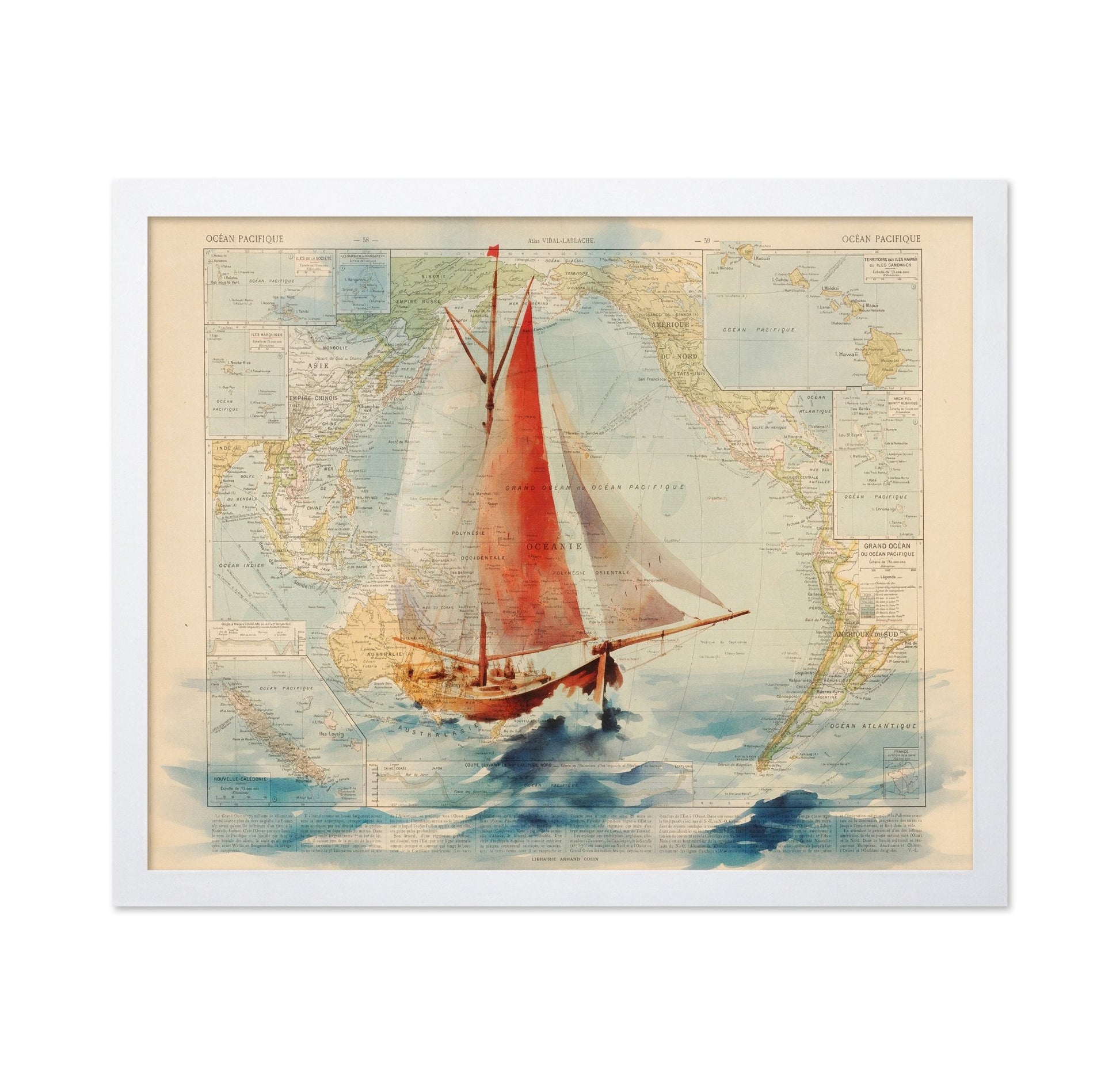Pacific Sailboat Map