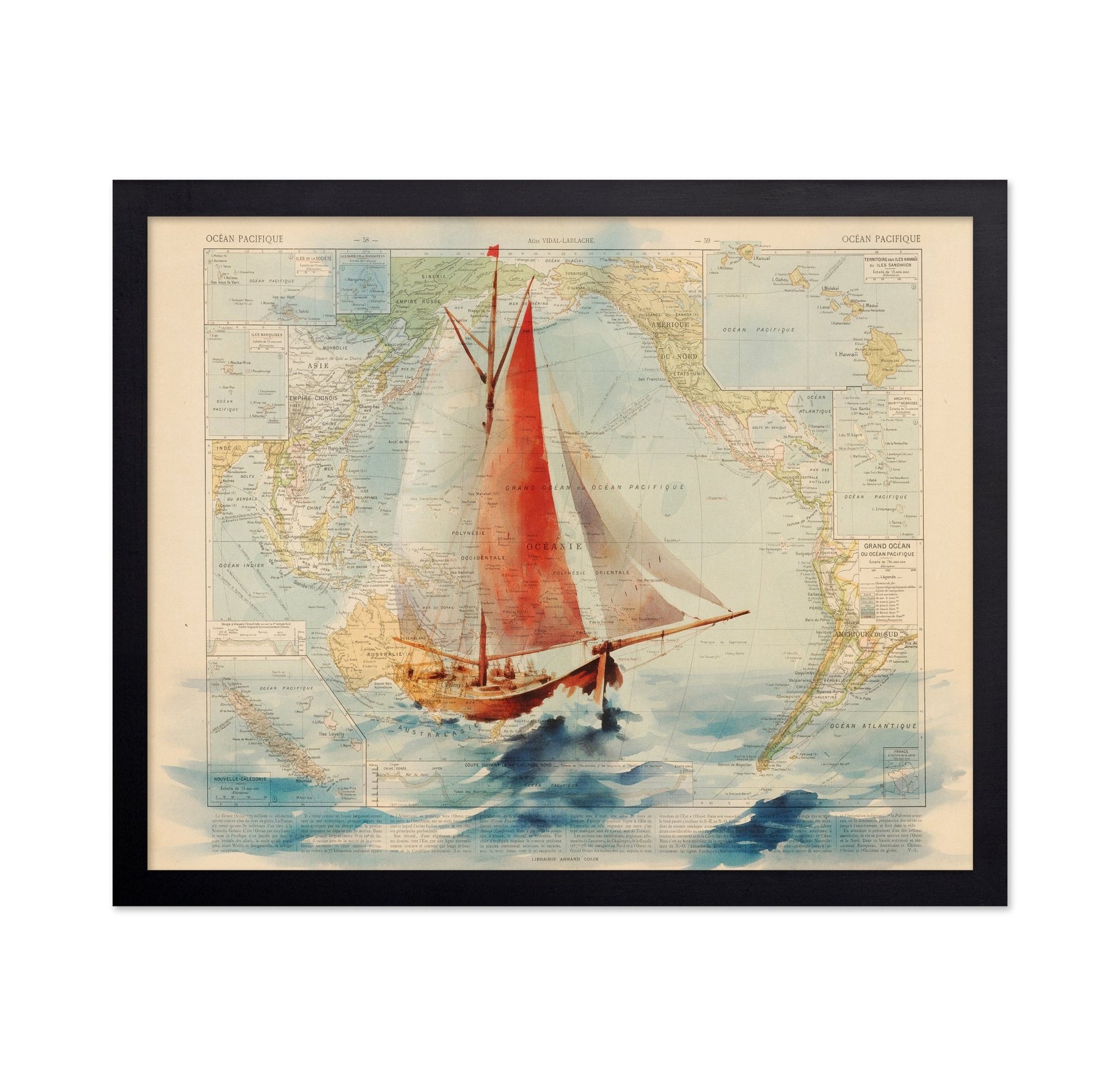 Pacific Sailboat Map