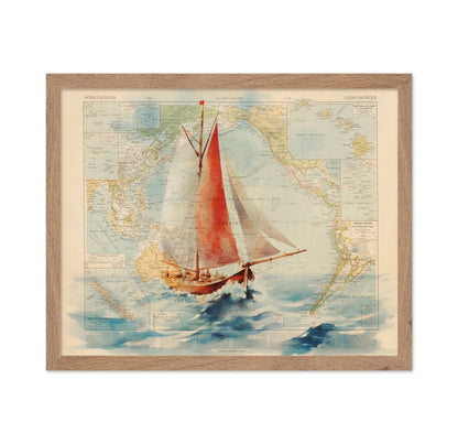 Pacific Sailboat Map