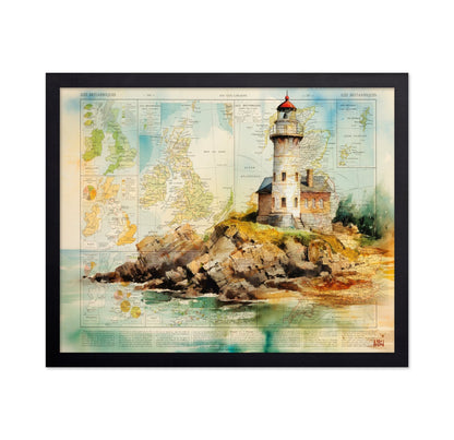 Lighthouse Map Collage